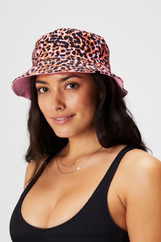 femmes bob réversible B0B6R3019 pois safari orange flash/ballerine rose Fabletics