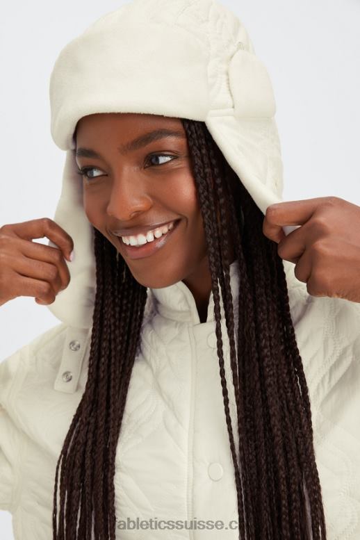 femmes chapeau d'aviateur matelassé B0B6R3024 aigrette Fabletics