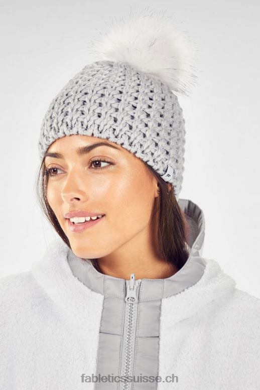 femmes gros bonnet à pompon B0B6R3032 nuage Fabletics