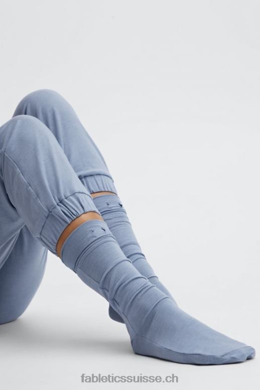 femmes chaussette restaurée 9\'\' B0B6R2991 jean délavé Fabletics