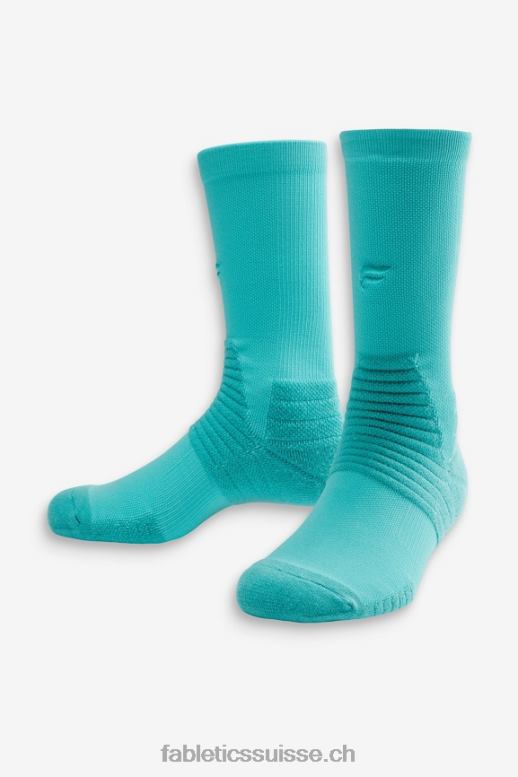 femmes la chaussette d'équipage de performance B0B6R2996 mer aqua Fabletics