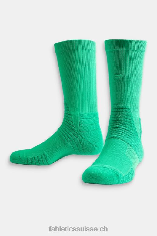 femmes la chaussette d'équipage de performance B0B6R2997 vert essentiel Fabletics