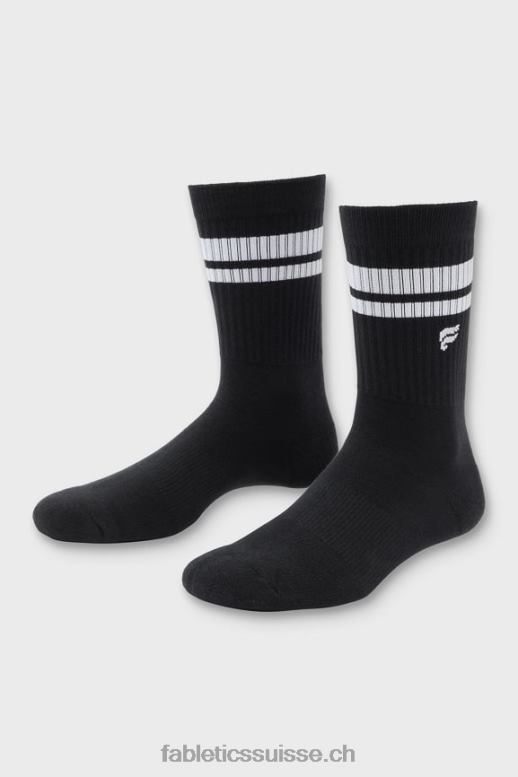 femmes la chaussette de tous les jours B0B6R2969 bande noire Fabletics