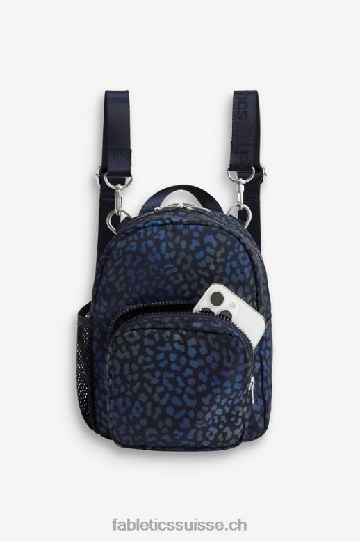 femmes mini sac à dos de sport B0B6R2921 heatmap léopard/bleu marine Fabletics