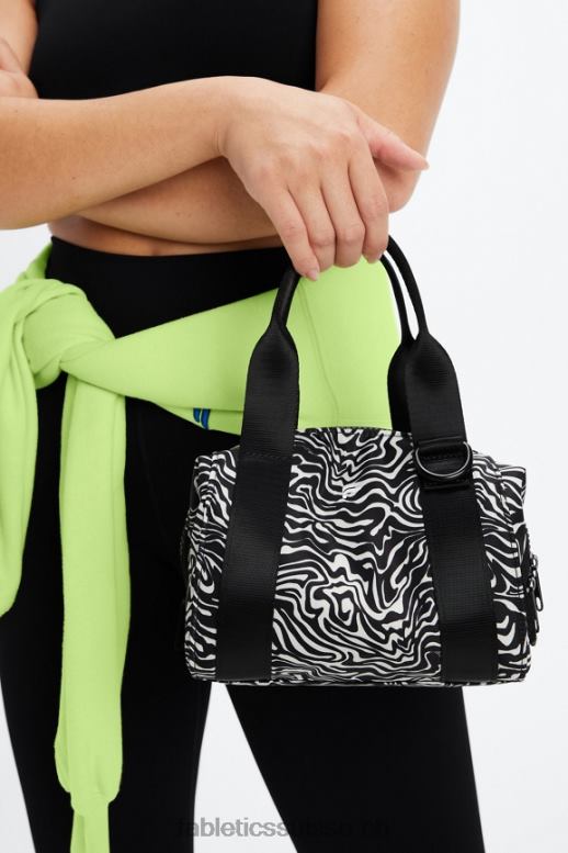 femmes sac de sport mini grip B0B6R2927 mini zèbre marbré Fabletics