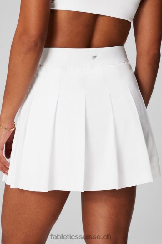 femmes jupe plissée avec short intégré B0B6R622 blanc classique/gris minéral Fabletics