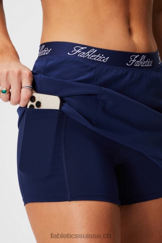 femmes jupe à poche tissée avec short intégré B0B6R626 marine collégiale/marine collégiale Fabletics