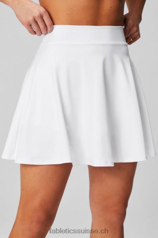 femmes jupe à volants B0B6R630 merisier électrique lavé/blanc Fabletics