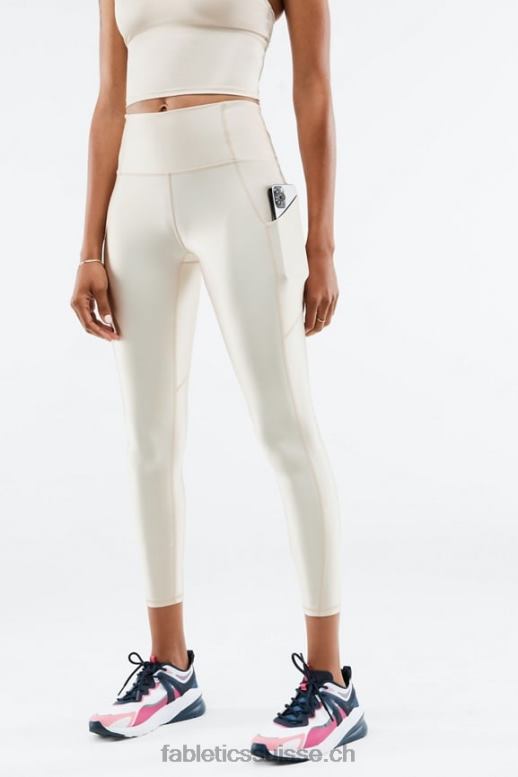 femmes Oasis Pureluxe Legging taille haute brillant 7/8 B0B6R898 éclat de brume grise Fabletics