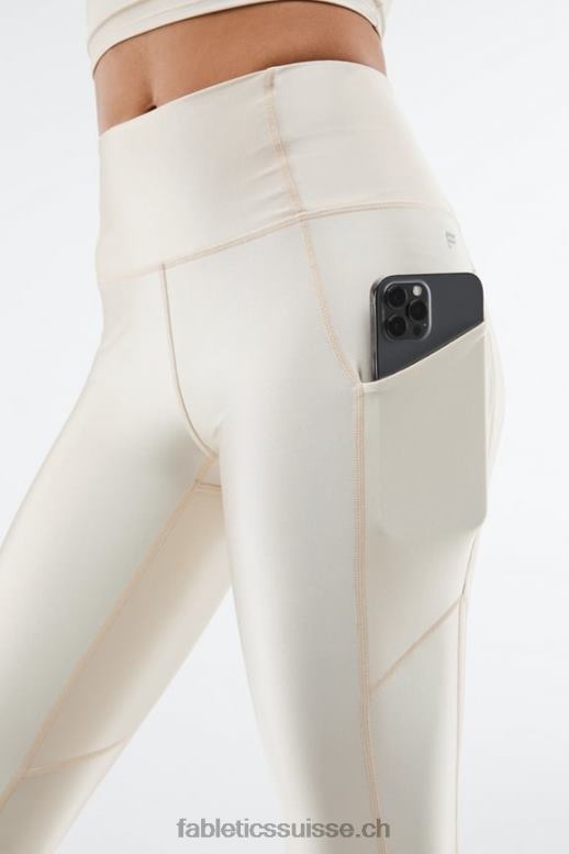 femmes Oasis Pureluxe Legging taille haute brillant 7/8 B0B6R898 éclat de brume grise Fabletics