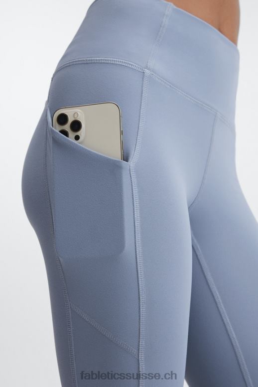 femmes Oasis Pureluxe Legging taille haute torsadé 7/8 B0B6R1140 jean délavé Fabletics