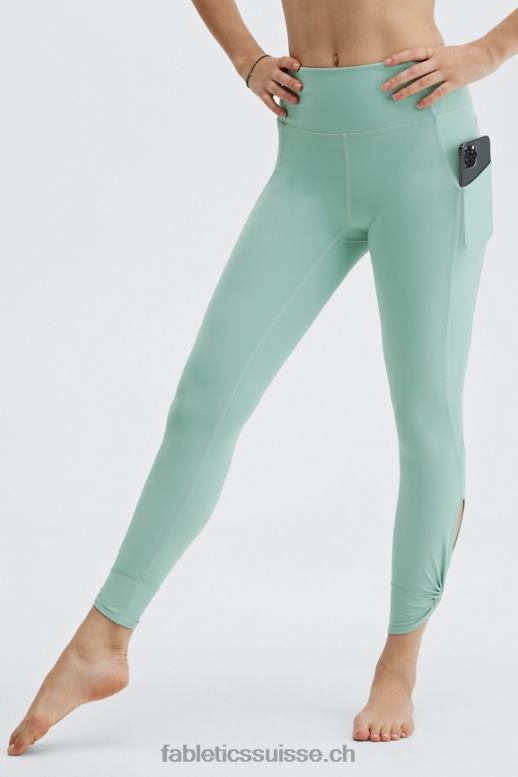 femmes Oasis Pureluxe Legging taille haute torsadé 7/8 B0B6R1141 écume de mer Fabletics