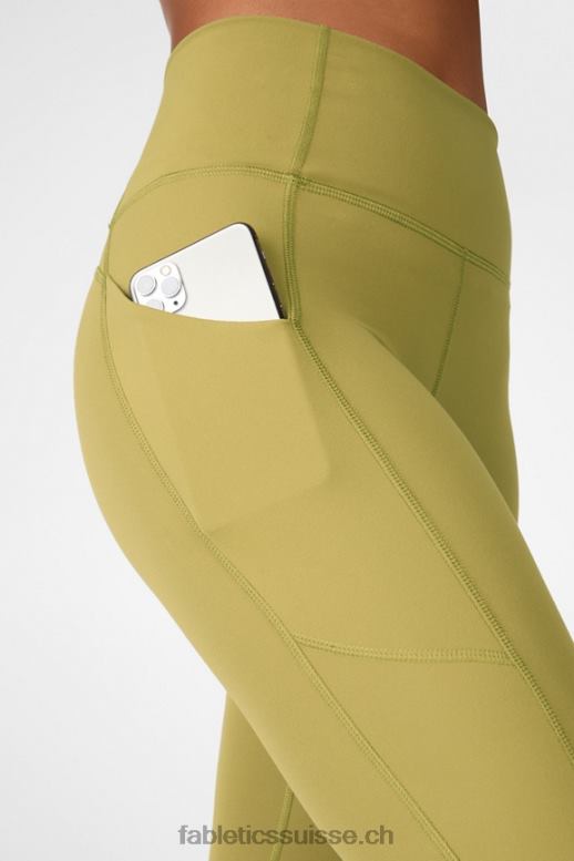 femmes Oasis Pureluxe Legging taille haute torsadé 7/8 B0B6R1144 thym Fabletics