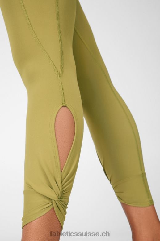 femmes Oasis Pureluxe Legging taille haute torsadé 7/8 B0B6R1144 thym Fabletics