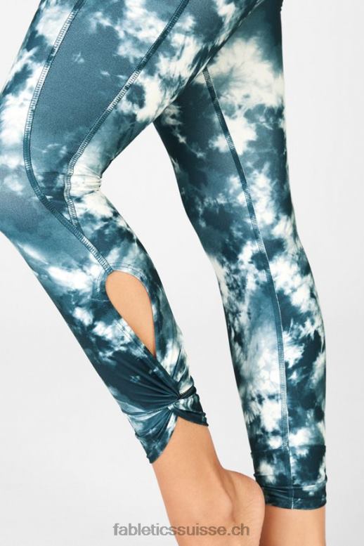 femmes Oasis Pureluxe Legging taille haute torsadé 7/8 B0B6R1146 magma de la grotte Fabletics