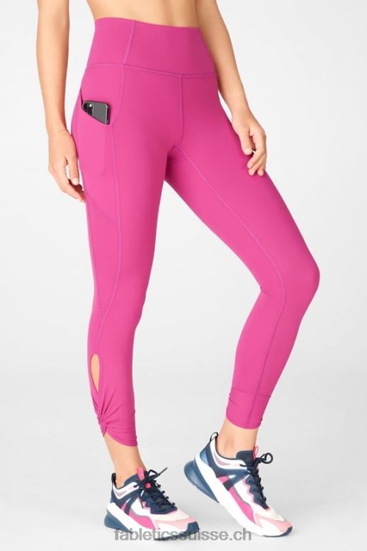 femmes Oasis Pureluxe Legging taille haute torsadé 7/8 B0B6R1147 très baie Fabletics