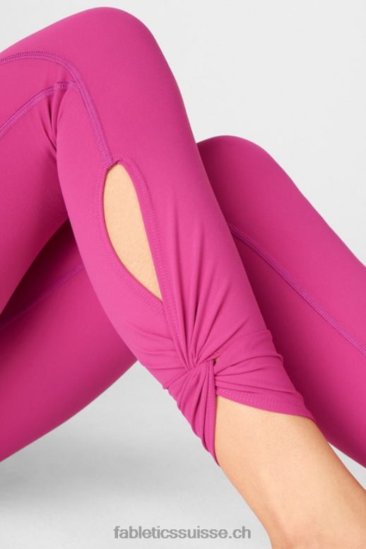 femmes Oasis Pureluxe Legging taille haute torsadé 7/8 B0B6R1147 très baie Fabletics