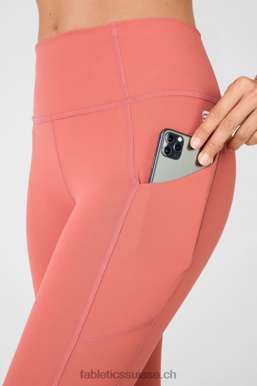 femmes Oasis Pureluxe Legging taille haute torsadé 7/8 B0B6R1149 cèdre poussiéreux Fabletics