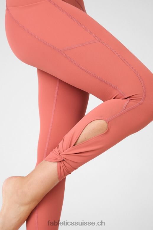 femmes Oasis Pureluxe Legging taille haute torsadé 7/8 B0B6R1149 cèdre poussiéreux Fabletics