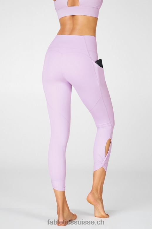 femmes Oasis Pureluxe Legging taille haute torsadé 7/8 B0B6R1150 ciel violet Fabletics