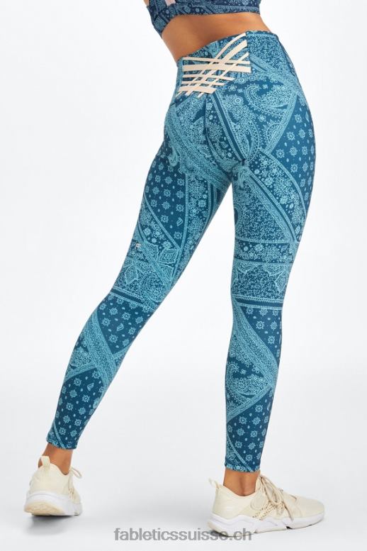 femmes boost powerhold taille haute 7/8 legging 60 B0B6R849 bandana nova bleu/tapioca Fabletics