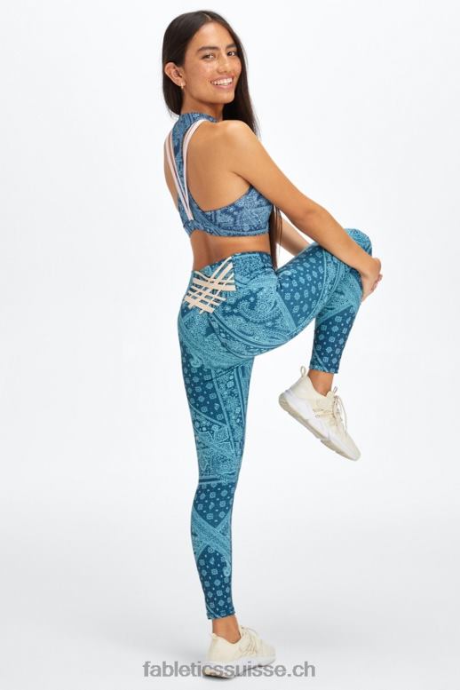 femmes boost powerhold taille haute 7/8 legging 60 B0B6R849 bandana nova bleu/tapioca Fabletics
