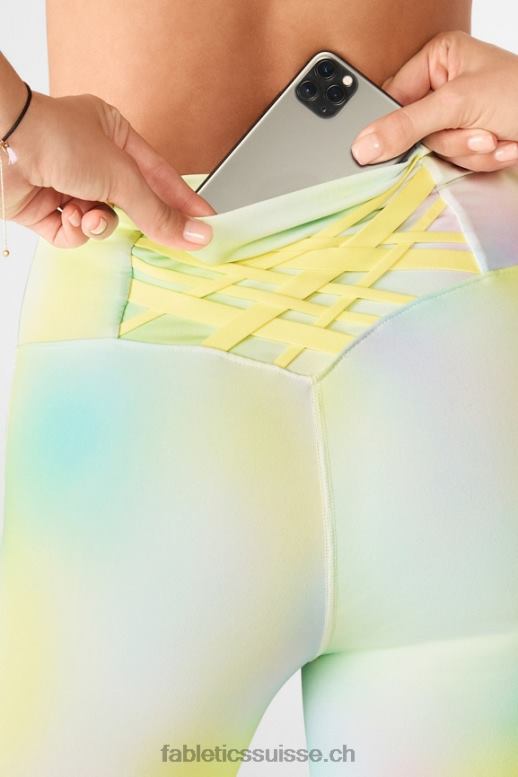 femmes boost powerhold taille haute 7/8 legging 60 B0B6R850 flouter/crème au citron Fabletics