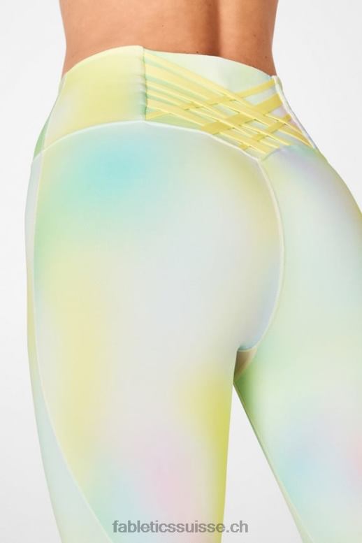 femmes boost powerhold taille haute 7/8 legging 60 B0B6R850 flouter/crème au citron Fabletics