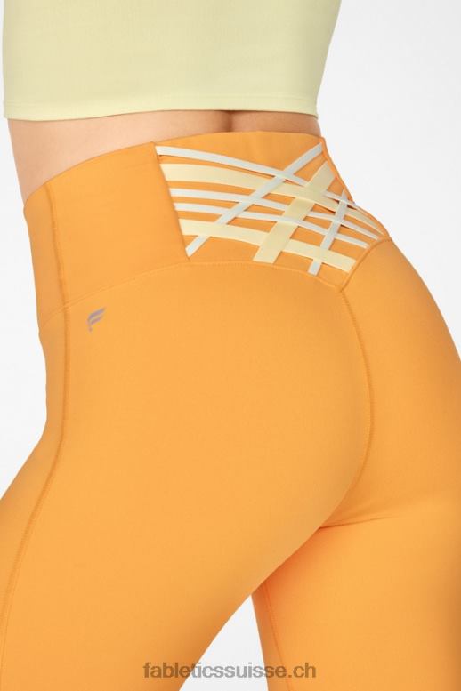 femmes capri taille haute à bretelles boost ii B0B6R1317 dreamicle/crème au citron/menthe fraîche Fabletics