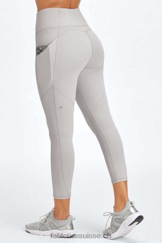 femmes capri taille haute oasis pureluxe B0B6R960 gris minéral Fabletics