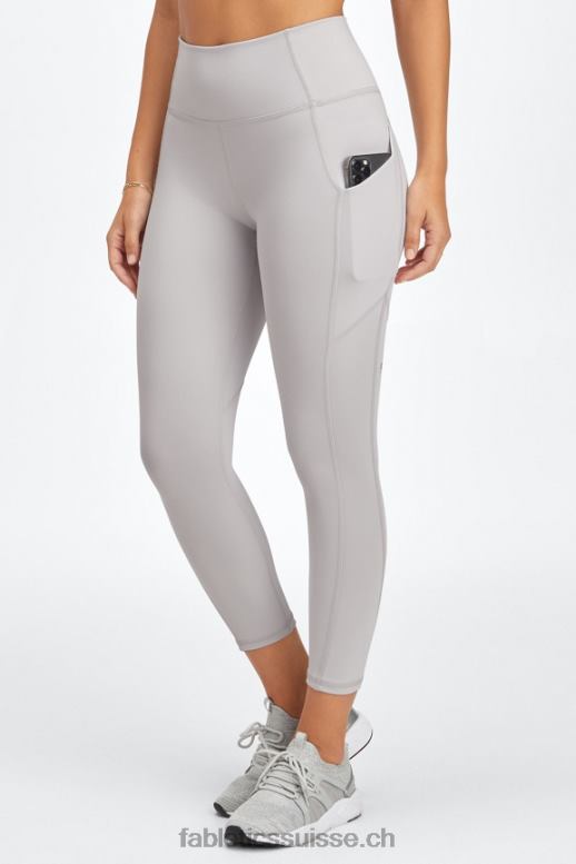 femmes capri taille haute oasis pureluxe B0B6R960 gris minéral Fabletics