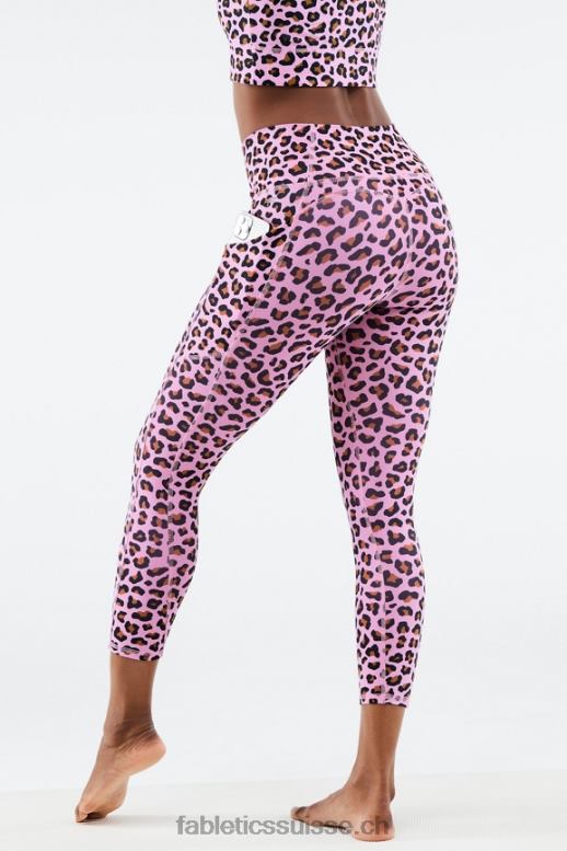 femmes capri taille haute oasis pureluxe B0B6R963 rose clair meru Fabletics