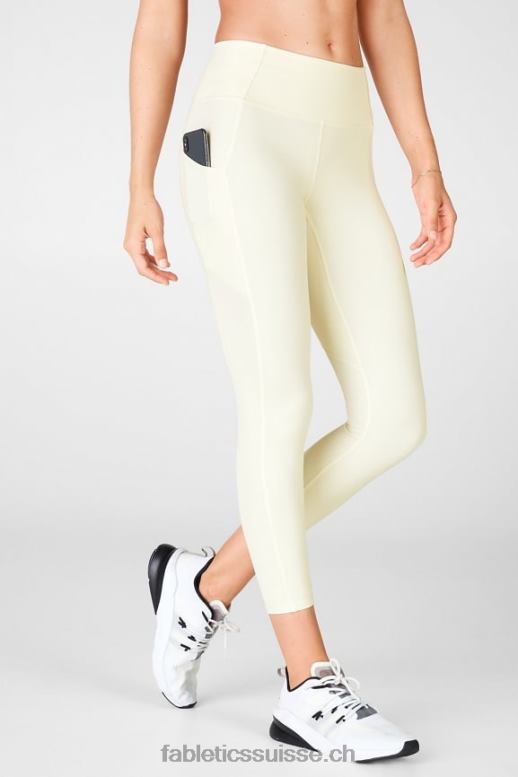 femmes capri taille haute oasis pureluxe B0B6R967 sucre Fabletics