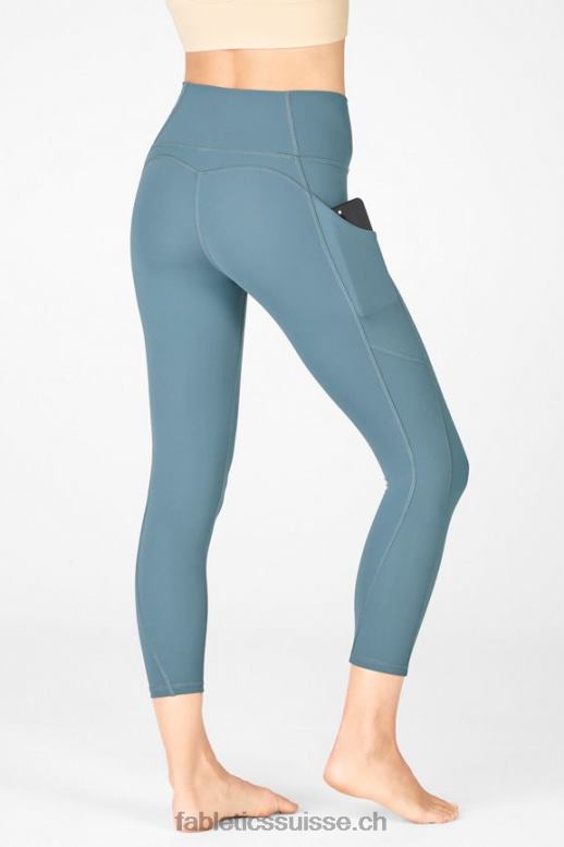 femmes capri taille haute oasis pureluxe B0B6R968 bleu céleste Fabletics
