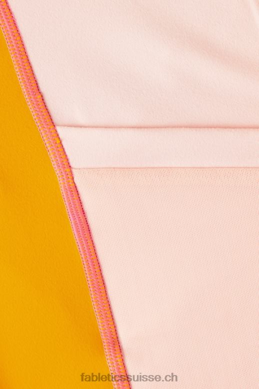 femmes capri taille haute powerhold 44 B0B6R765 soleil de l\'après-midi/crème au beurre rose Fabletics