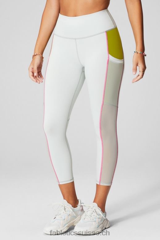 femmes capri taille haute powerhold 44 B0B6R766 gris menthe/oliveraie Fabletics