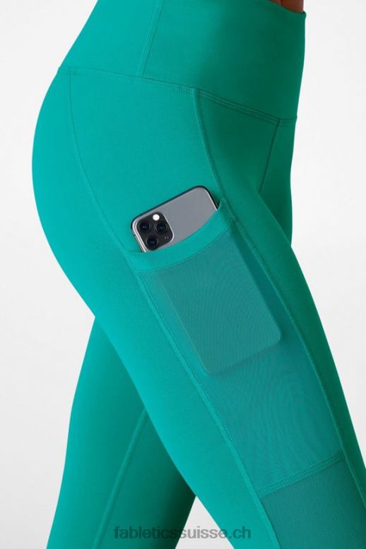 femmes capri taille haute powerhold 46 B0B6R774 jade foncé Fabletics