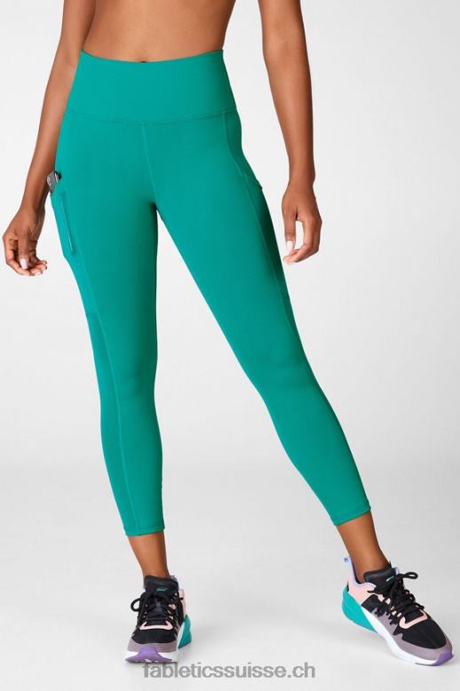 femmes capri taille haute powerhold 46 B0B6R774 jade foncé Fabletics