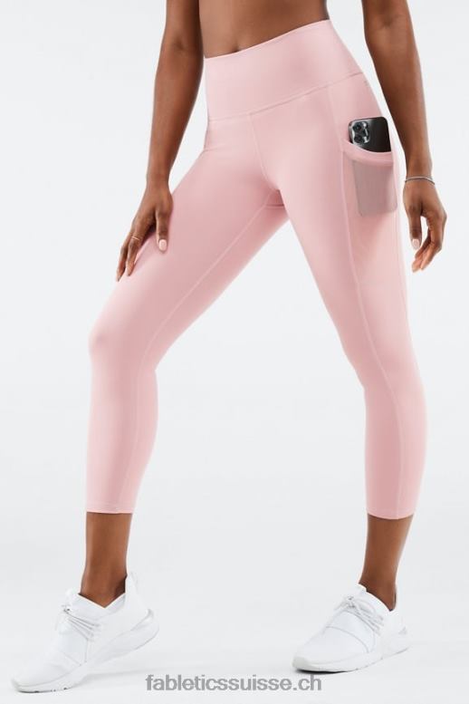 femmes capri taille haute powerhold 46 B0B6R775 fleur de rose Fabletics