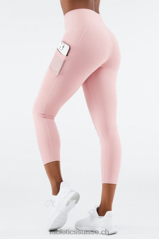 femmes capri taille haute powerhold 46 B0B6R775 fleur de rose Fabletics