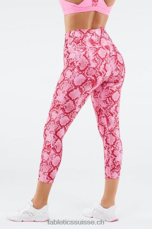 femmes définir le capri taille haute powerhold B0B6R988 kaki python Fabletics