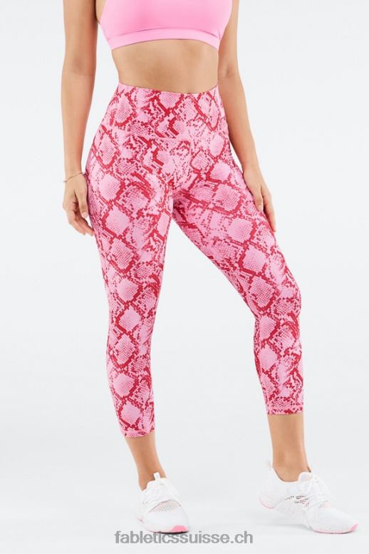 femmes définir le capri taille haute powerhold B0B6R988 kaki python Fabletics