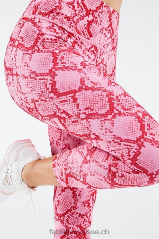 femmes définir le capri taille haute powerhold B0B6R988 kaki python Fabletics