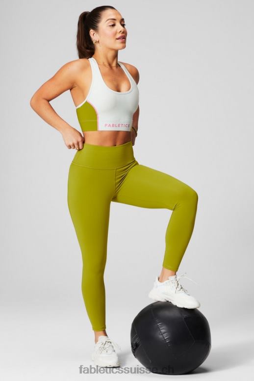 femmes définir powerhold taille haute 7/8 legging 21 B0B6R652 débouchure gris minéral/noir Fabletics
