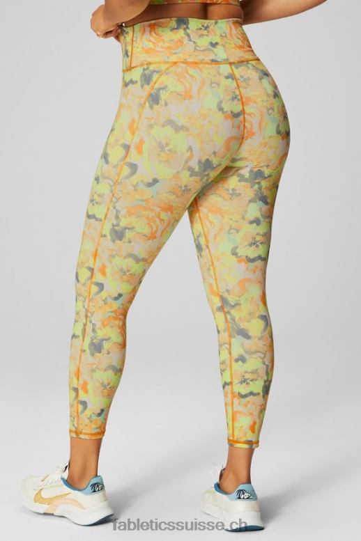 femmes définir powerhold taille haute 7/8 legging 22 B0B6R653 débouchure gris minéral/noir Fabletics
