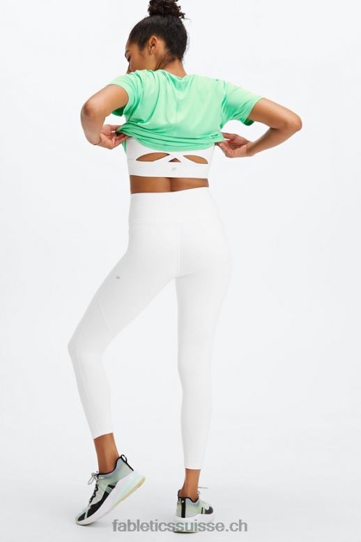 femmes définir powerhold taille haute 7/8 legging 28 B0B6R684 jaune vif/blanc Fabletics