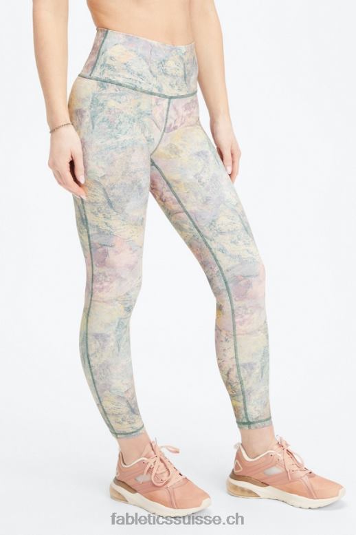 femmes définir powerhold taille haute 7/8 legging 28 B0B6R685 évasion rose grande folie estivale/argent réfléchissant Fabletics