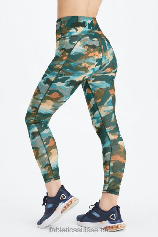femmes définir powerhold taille haute 7/8 legging 28 B0B6R687 grand swelter/argent réfléchissant Fabletics