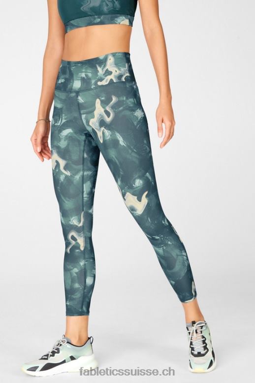 femmes définir powerhold taille haute 7/8 legging 33 B0B6R709 baie brumeuse/blanc classique Fabletics