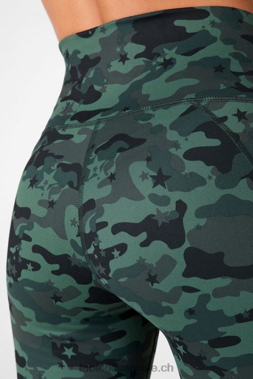 femmes définir powerhold taille haute 7/8 legging 34 B0B6R717 logo léopard classique/noir cerise électrique Fabletics